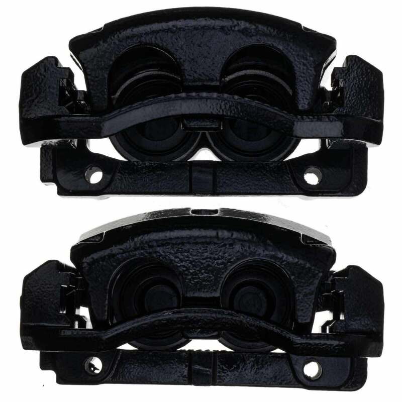 PSB Black Calipers - Power Stop 04-05 Ford F-150 Front Black Caliper - Pair w/Bracket