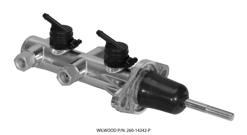 WIL Master Cylinder - Wilwood Tandem Remote Master Cylinder - 15/16in Bore Ball Burnished