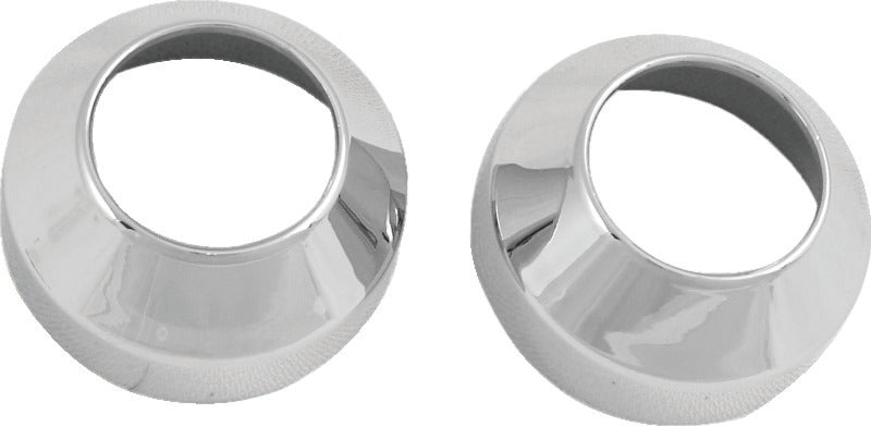 BKC Fork Accessories - Bikers Choice 84-17 41MM Wide Glide Chrome Fork Boot Covers Pr