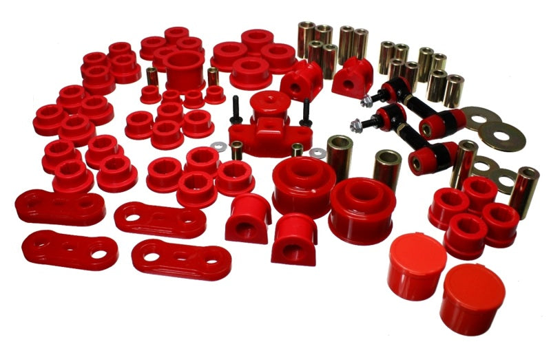 ES Hyper-Flex Sets - Red - Energy Suspension 08-12 Subaru Impreza WRX Red Hyper-Flex Master Bushing Set