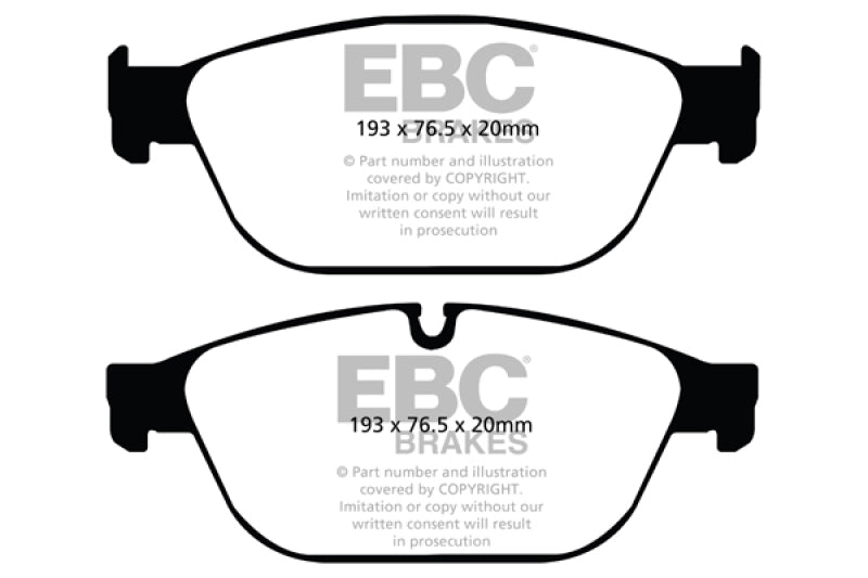 EBC Greenstuff Brake Pad Sets - EBC 11-12 Audi A8 Quattro 3.0 Supercharged Greenstuff Front Brake Pads
