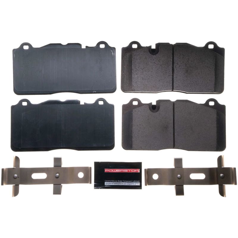 PSB Z17 Evolution Brake Pads - Power Stop 14-15 Chevrolet Camaro Front Z17 Evo Ceramic Brake Pad w/Hardware