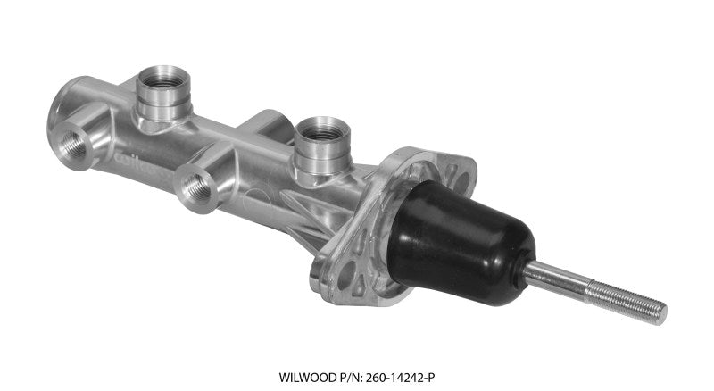 WIL Master Cylinder - Wilwood Tandem Remote Master Cylinder - 15/16in Bore Ball Burnished