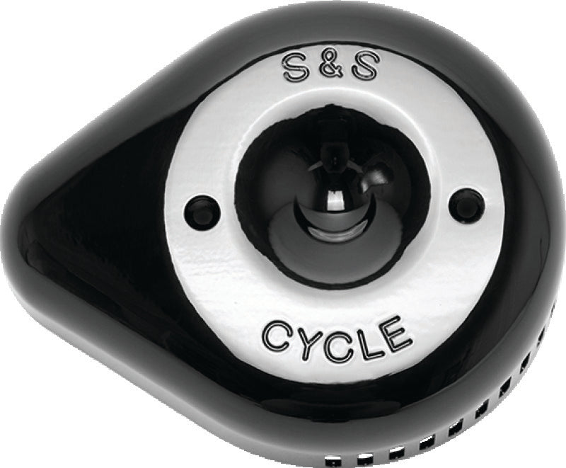 SSC Air Cleaner Kits - S&S Cycle Stealth Slasher Teardrop Air Cleaner Cover - Gloss Black