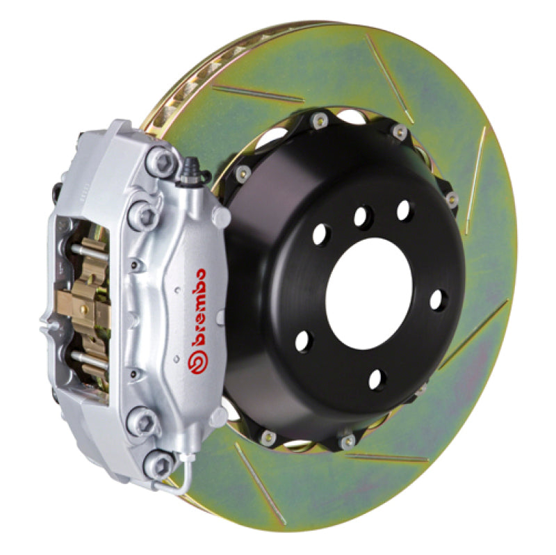 BRB Big Brake Kits - Brembo 00-03 Z8 (E52) Rear GT BBK 4 Piston Cast 345x28 2pc Rotor Slotted Type-1-Silver