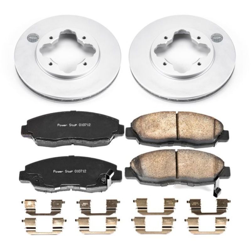PSB Z17 Evolution Coated Kit - Power Stop 1997 Acura CL Front Z17 Evolution Geomet Coated Brake Kit