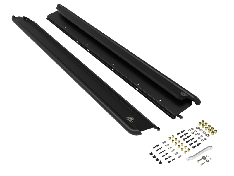 AFE Off-Road Sliders - aFe POWER 10-14 Subaru Outback H4 2.5L / H6 3.6L Terra Guard Trail Slider Step - Black
