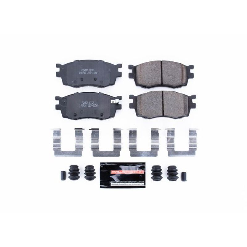 PSB Z23 Evolution Brake Pads - Power Stop 06-11 Hyundai Accent Front Z23 Evolution Sport Brake Pads w/Hardware