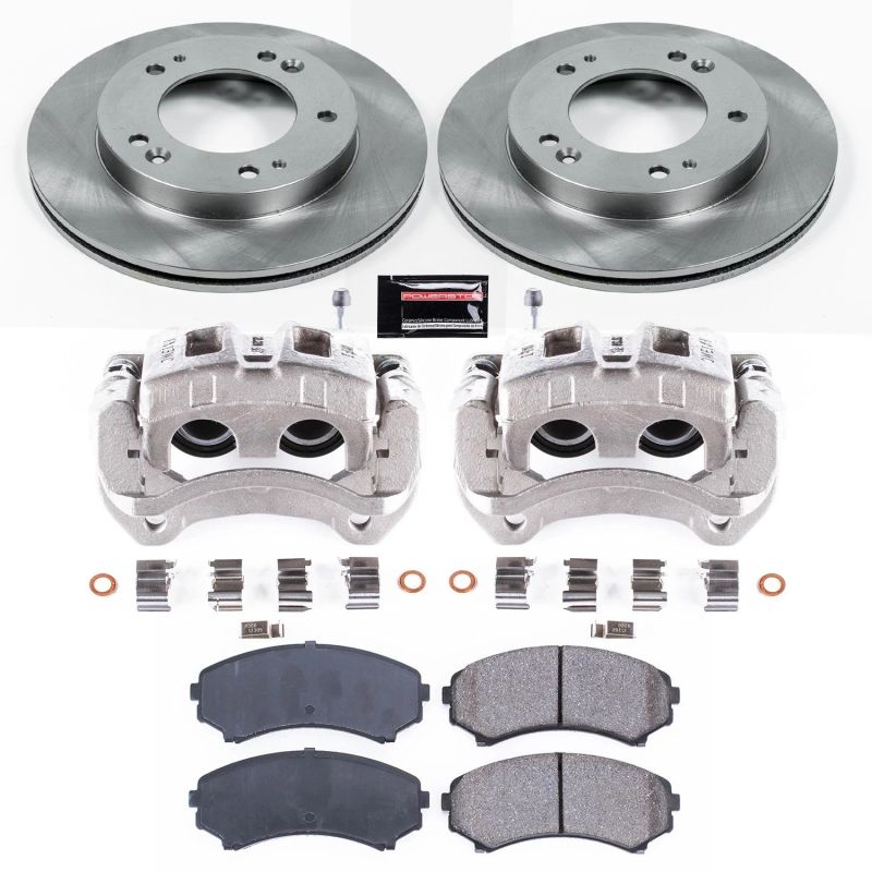 PSB Autospecialty Kit w/Cals - Power Stop 2002 Honda Passport Front Autospecialty Brake Kit w/Calipers