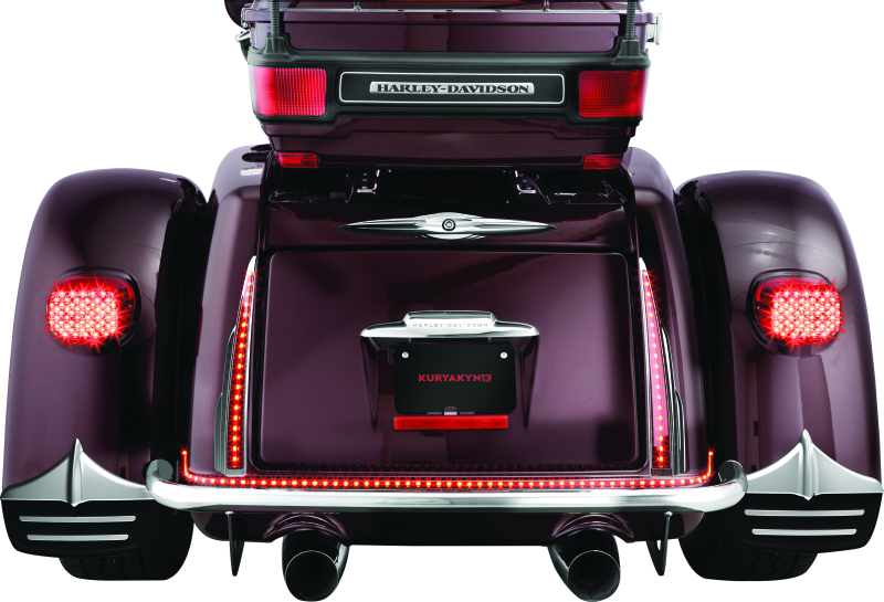 KUR Mud Flaps - Kuryakyn Rear Mud Flaps For Trikes Chrome