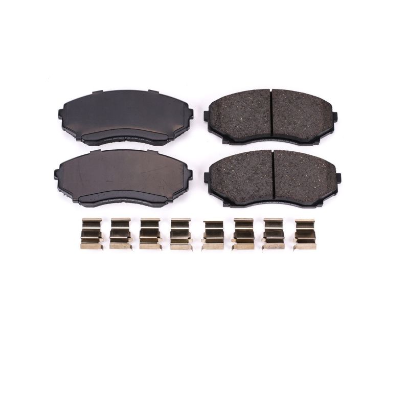 PSB Z17 Evolution Brake Pads - Power Stop 92-98 Mazda MPV Front Z17 Evolution Ceramic Brake Pads w/Hardware