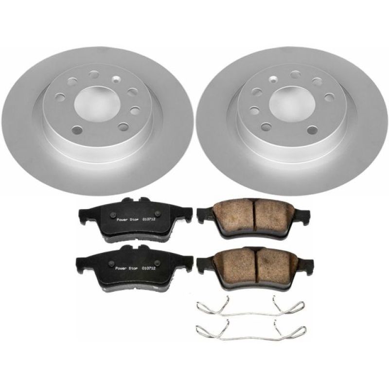 PSB Z23 Evolution Coated Kit - Power Stop 03-11 Saab 9-3 Rear Z23 Evolution Sport Coated Brake Kit