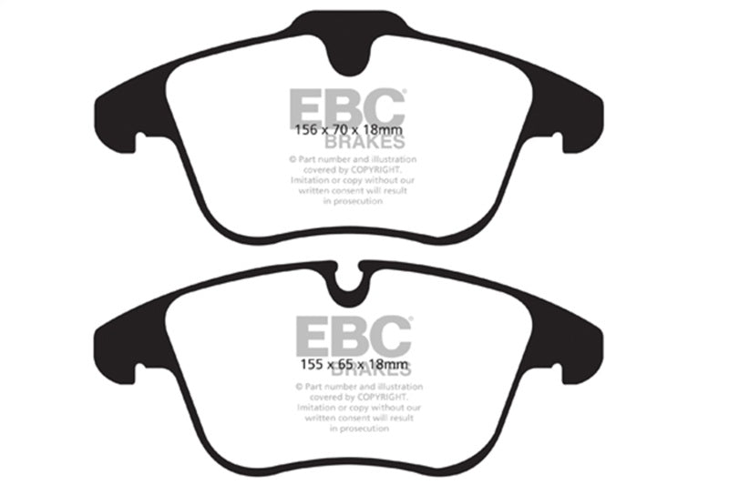 EBC Greenstuff Brake Pad Sets - EBC 2016-2018 Volvo S60 2.0L Turbo Greenstuff Front Brake Pads