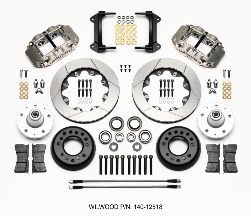 WIL Superlite Brake Kit - Wilwood Forged Superlite 4R ST BB Front Kit Road Race 82-92 Camaro//Firebird