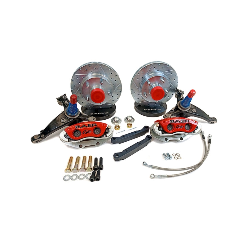BAE Classic Series Brake Kits - Baer Brakes 78-88 GM Malibu/El Camino/Monte Carlo/Regal 11in Classic Series Front Brake Kit - Red