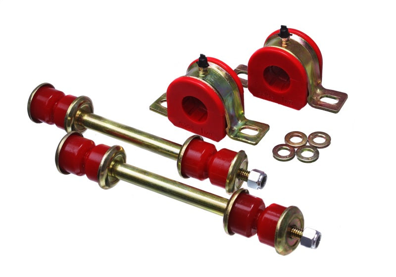 ES Sway Bar Bushings - Red - Energy Suspension 99-06 Chevrolet Silverado Red 28mm Front Sway Bar Bushings