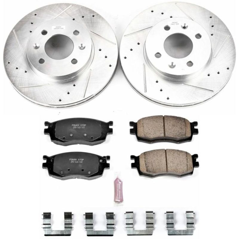 PSB Z23 Evolution Kit - Power Stop 06-11 Hyundai Accent Front Z23 Evolution Sport Brake Kit