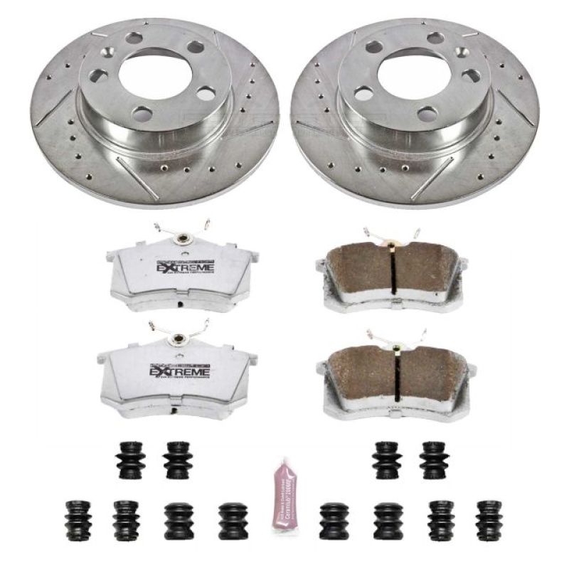PSB Z26 Street Warrior Kit - Power Stop 98-10 Volkswagen Beetle Rear Z26 Street Warrior Brake Kit