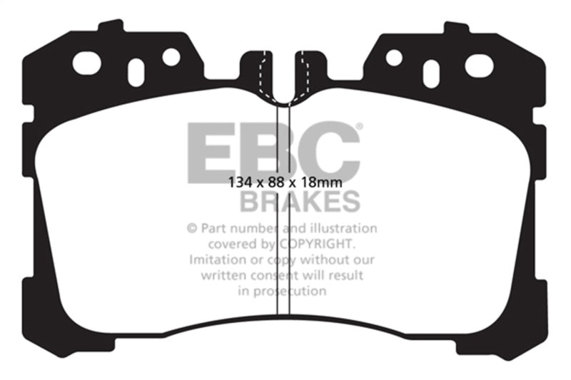 EBC Greenstuff Brake Pad Sets - EBC 07+ Lexus LS460 4.6 Greenstuff Front Brake Pads