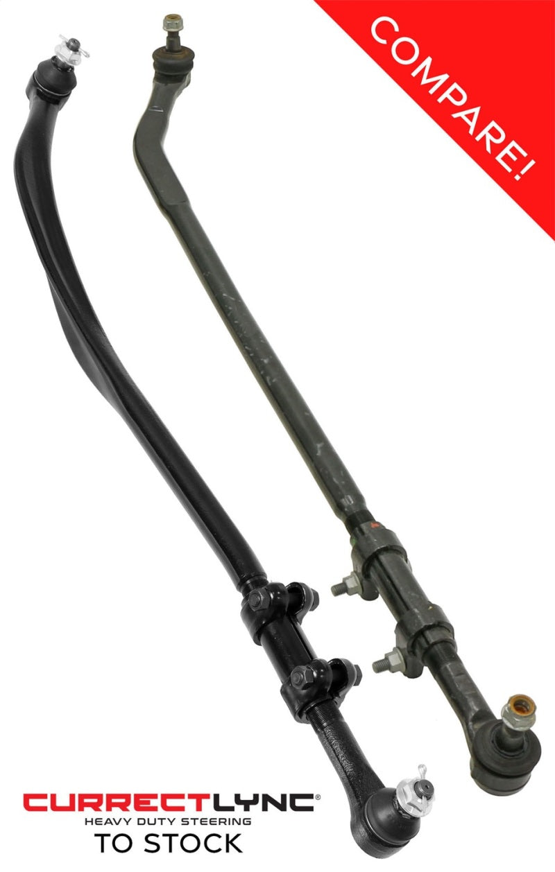 ROK Currectlync Steering Kits - RockJock JK Currectlync Drag Link Organically Shaped Forged Steel