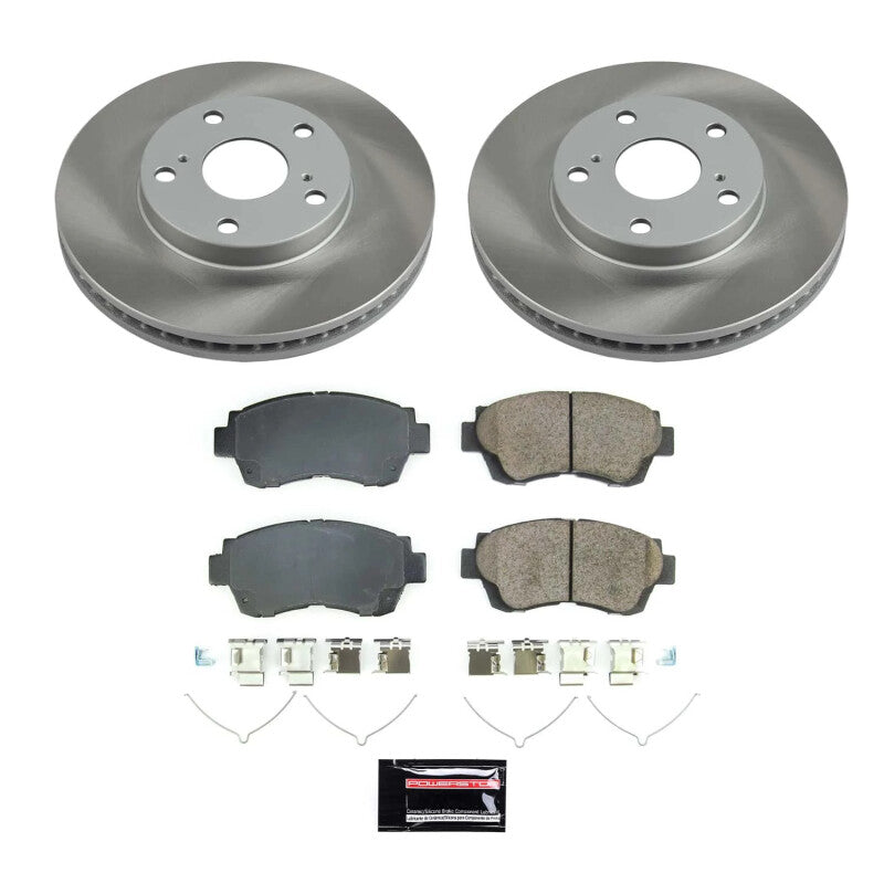 PSB Semi-Coated Rotor Kits - Power Stop 00-01 Toyota Camry Front Semi-Coated Rotor Kit