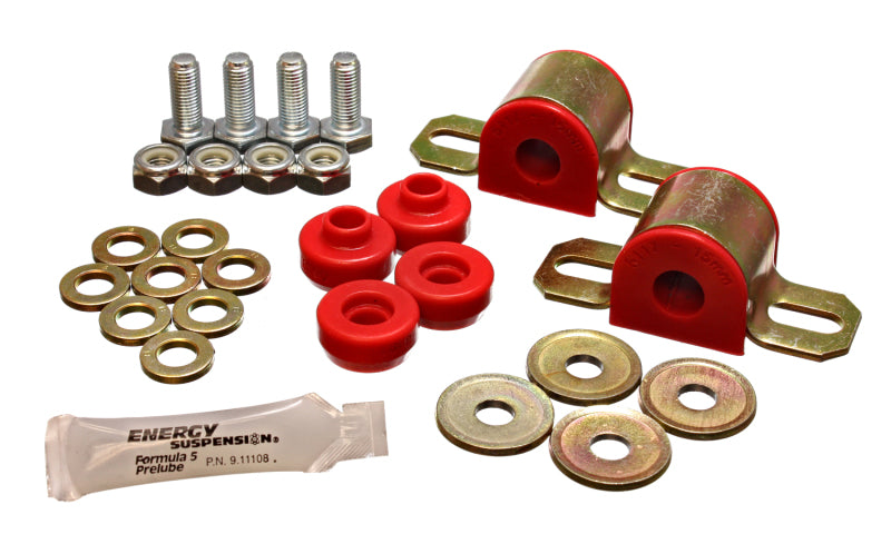 ES Sway Bar Bushings - Red - Energy Suspension 91-94-Nissan Sentra/NX1600/2000 Red 15mm Rear Sway Bar Frame Bushings (Sway bar en