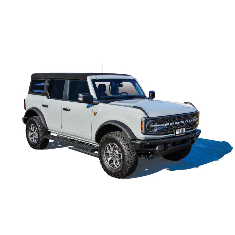 WES Running Boards - Grate - Westin Grate Steps Running Boards 75 in - Textured Black