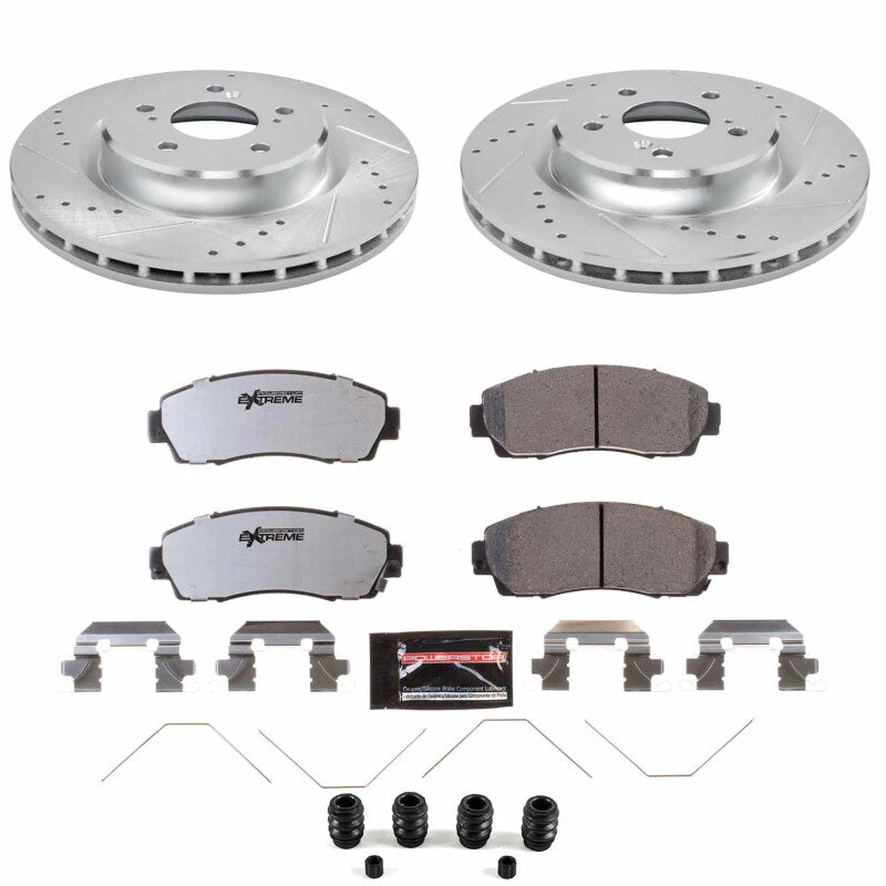 PSB Z26 Street Warrior Kit - Power Stop 21-25 Acura TLX Front Z26 Street Brake Kit