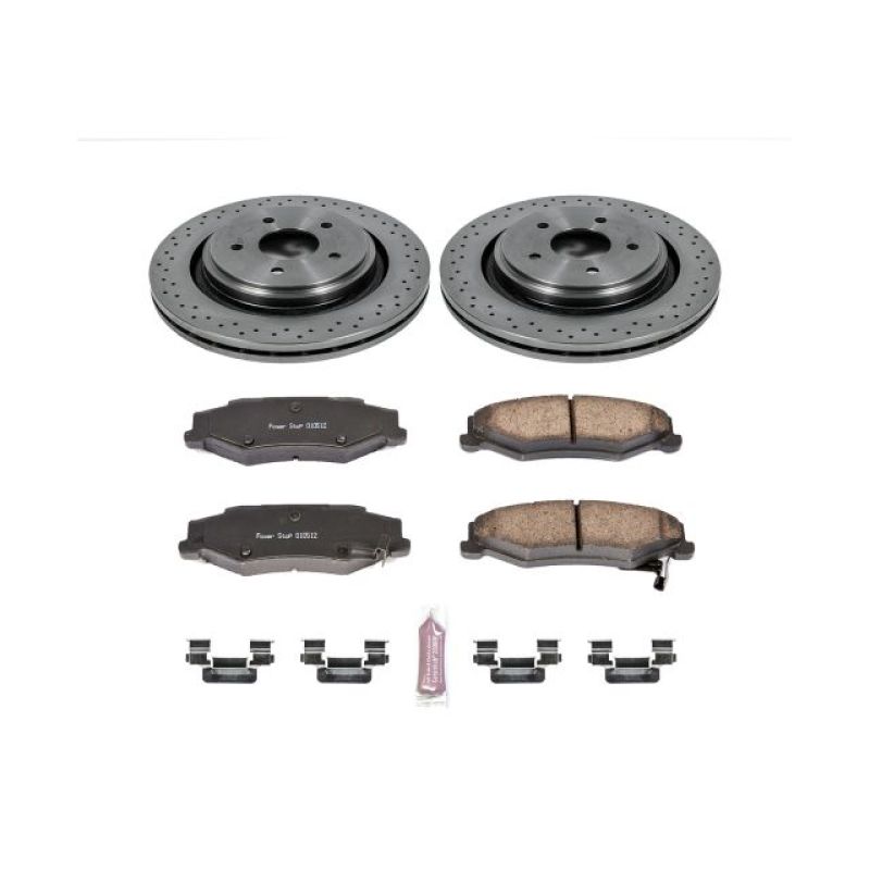 PSB Autospecialty Kit - Power Stop 06-09 Cadillac XLR Rear Autospecialty Brake Kit