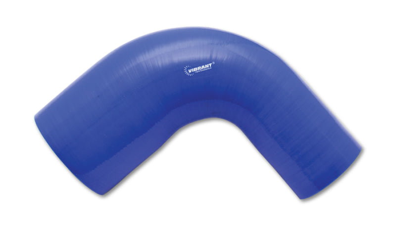 VIB 4 Ply Hoses - Vibrant 4 Ply Reinforced Silicone 90 degree Transition Elbow 2in ID x 2.5in I.D. 90 deg. Elbow BLUE