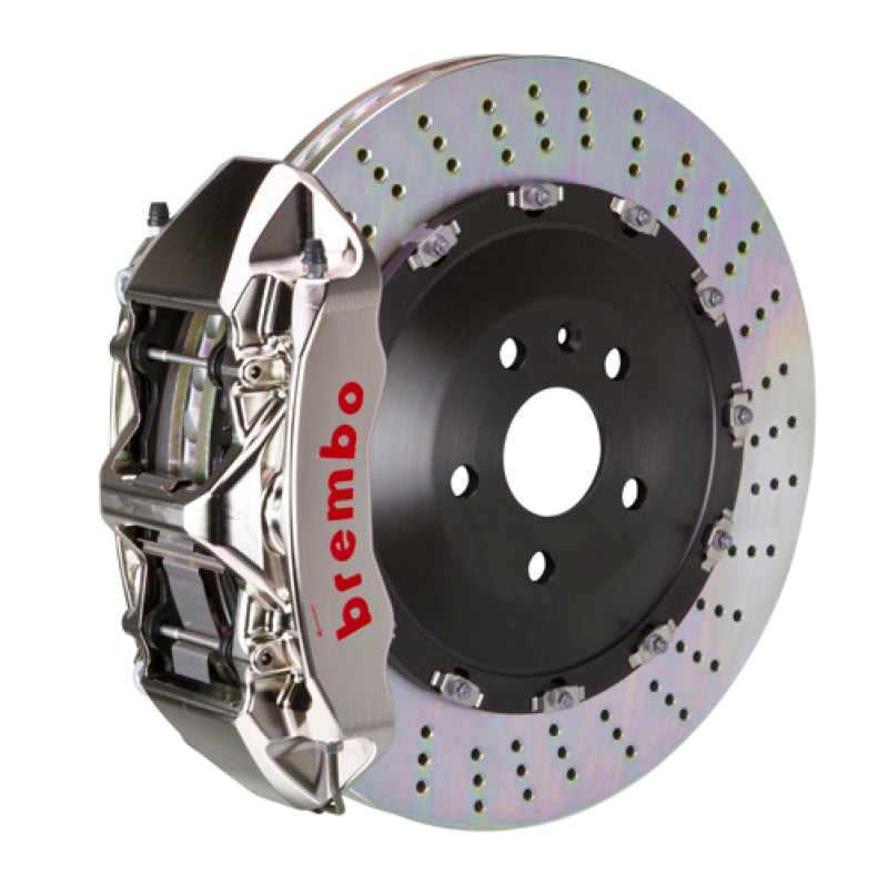BRB Big Brake Kits - Brembo 17-23 540i Front GTR BBK 6 Piston Billet 405x34 2pc Rotor Drilled-Nickel