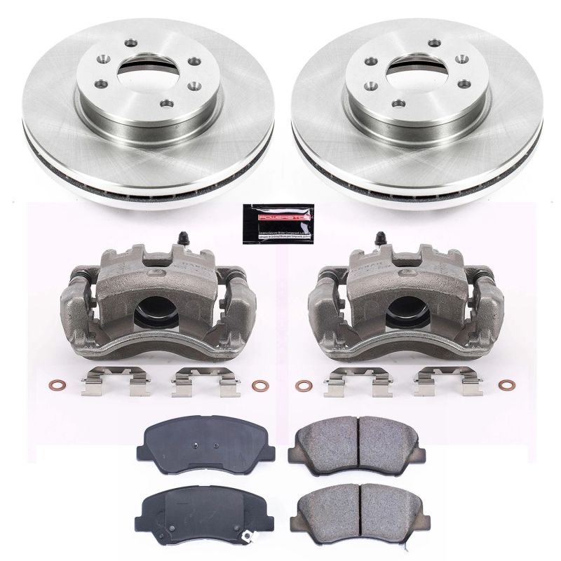 PSB Autospecialty Kit w/Cals - Power Stop 12-18 Hyundai Accent Front Autospecialty Brake Kit w/Calipers