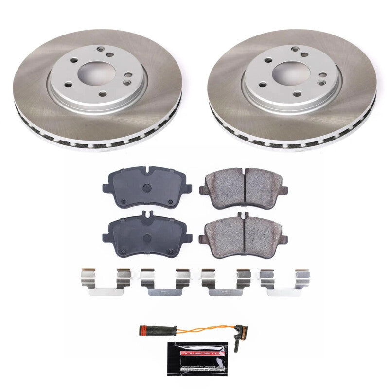 PSB Semi-Coated Rotor Kits - Power Stop 09-11 Mercedes-Benz SLK300 Front Semi-Coated Rotor Kit