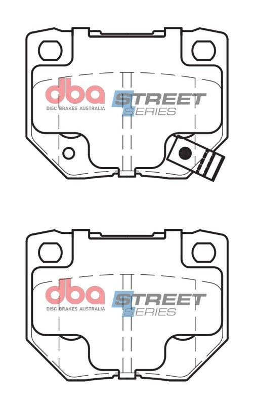 DBA Street Series Brake Pads - DBA 90-96 Nissan 300ZX Rear Street Series Brake Pads