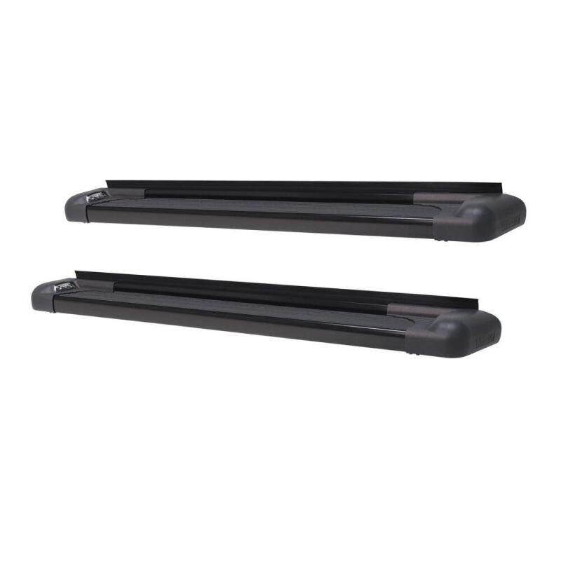 WES Running Boards - Sure-Grip - Westin SG6 Aluminum LED Running Boards 83in - Blk