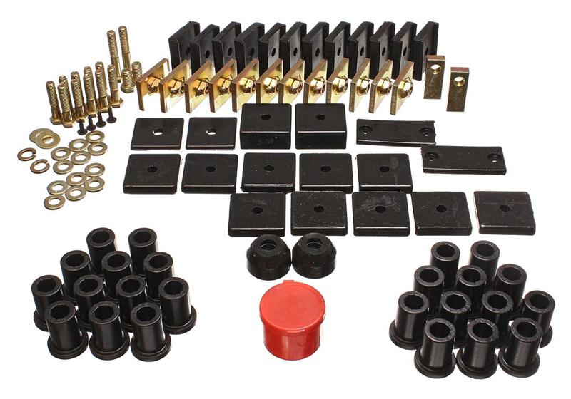 ES Hyper-Flex Sets - Black - Energy Suspension 64-78 Toyota FJ40 Land Cruiser Black Hyper-Flex Master Bushing Set