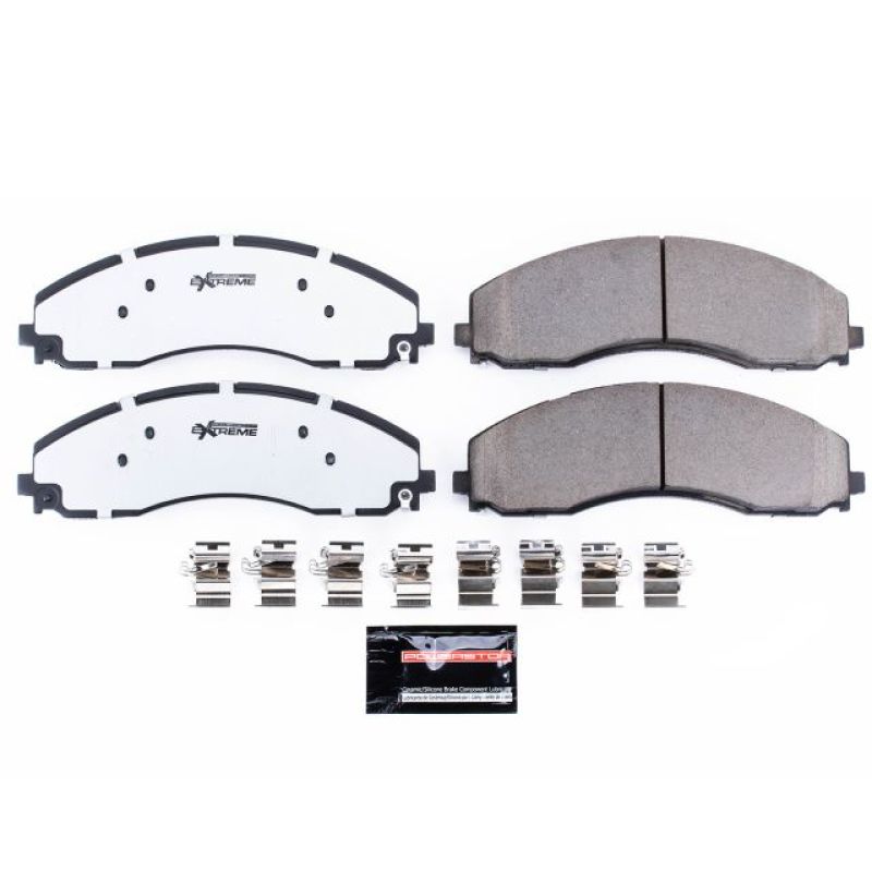 PSB Z36 Truck & Tow Brake Pads - Power Stop 17-19 Ford F-450 Super Duty Rear Z36 Truck & Tow Brake Pads w/Hardware
