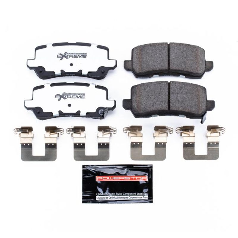 PSB Z26 Extreme Brake Pads - Power Stop 17-19 Acura MDX Rear Z26 Extreme Street Brake Pads w/Hardware