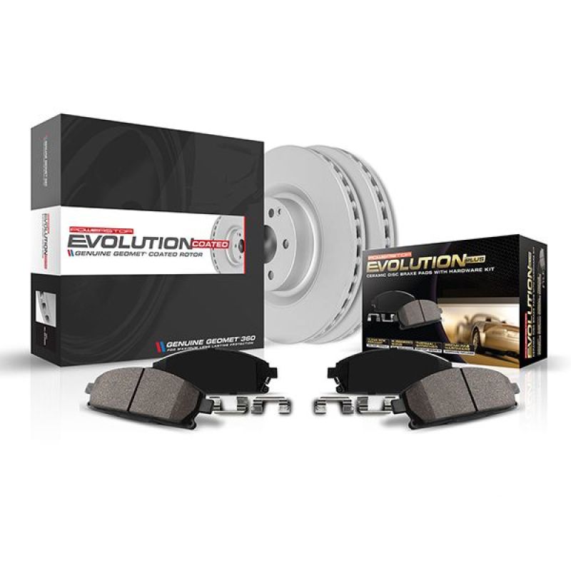 PSB Z17 Evolution Coated Kit - Power Stop 20-21 Lincoln Aviator Front Z17 Coated Brake Kit