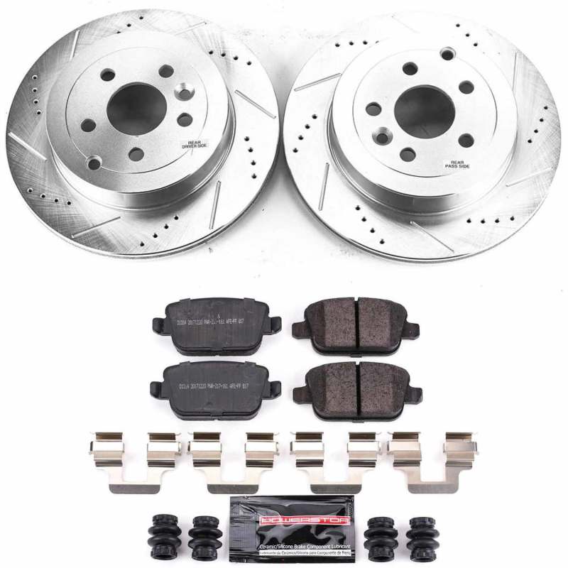 PSB Z23 Evolution Kit - Power Stop 08-12 Land Rover LR2 Rear Z23 Evolution Brake Kit