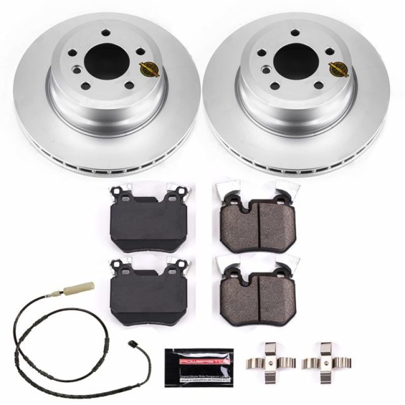 PSB Z23 Evolution Coated Kit - Power Stop 11-13 BMW 135i Rear Z23 Evolution Sport Coated Brake Kit
