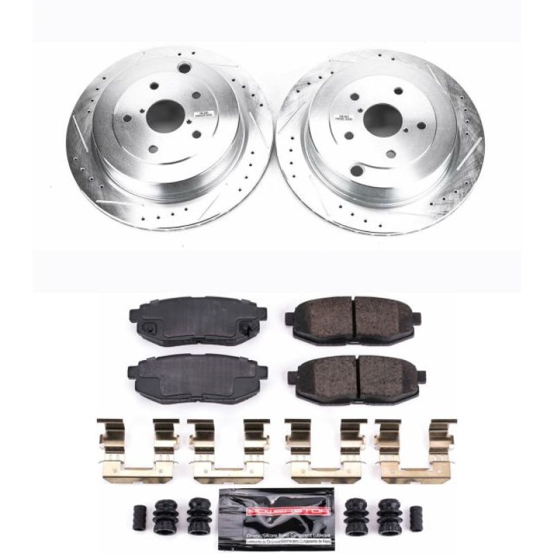 PSB Z23 Evolution Kit - Power Stop 06-07 Subaru B9 Tribeca Rear Z23 Evolution Sport Brake Kit