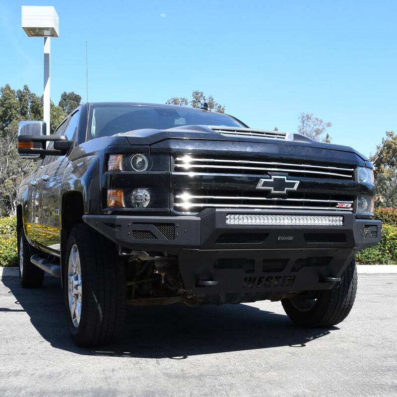 WES Pro-Mod Bumpers - Westin 15-19 Chevrolet Silverado 2500/3500 Pro-Mod Front Bumper - Textured Black