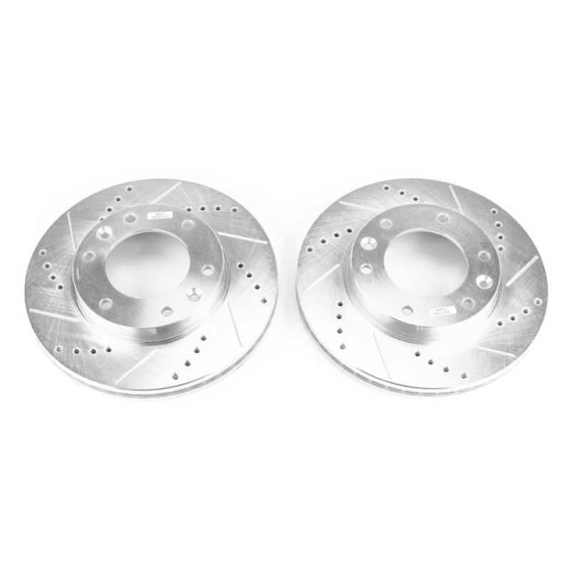 PSB Evolution Drill/Slot Rotor - Power Stop 07-08 Hyundai Entourage Front Evolution Drilled & Slotted Rotors - Pair