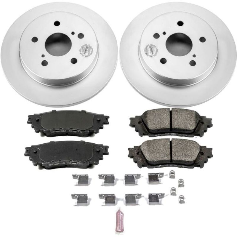 PSB Z17 Evolution Coated Kit - Power Stop 15-17 Lexus NX200t Rear Z17 Evolution Geomet Coated Brake Kit