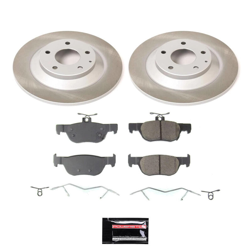 PSB Semi-Coated Rotor Kits - Power Stop 20-22 Mazda CX-30 Rear Semi-Coated Rotor Kit