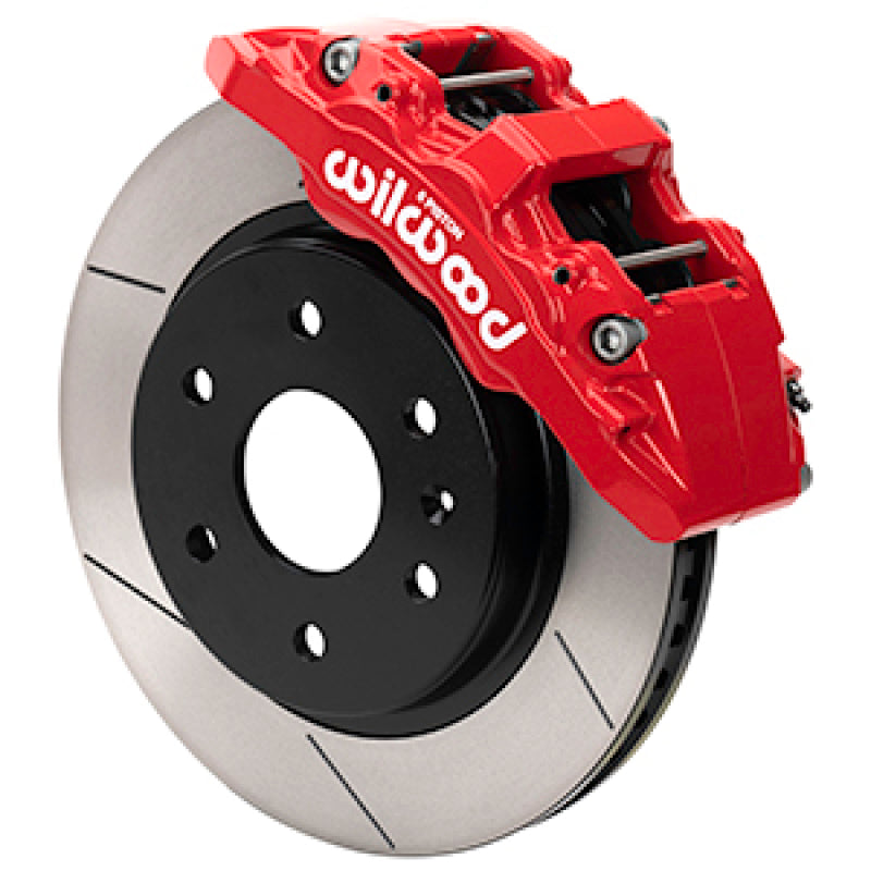 WIL Aero Brake Kit - Wilwood 19-21 Chevy Silverado/GMC Sierra Aero6-DM Front Brake Kit - Slotted - Red