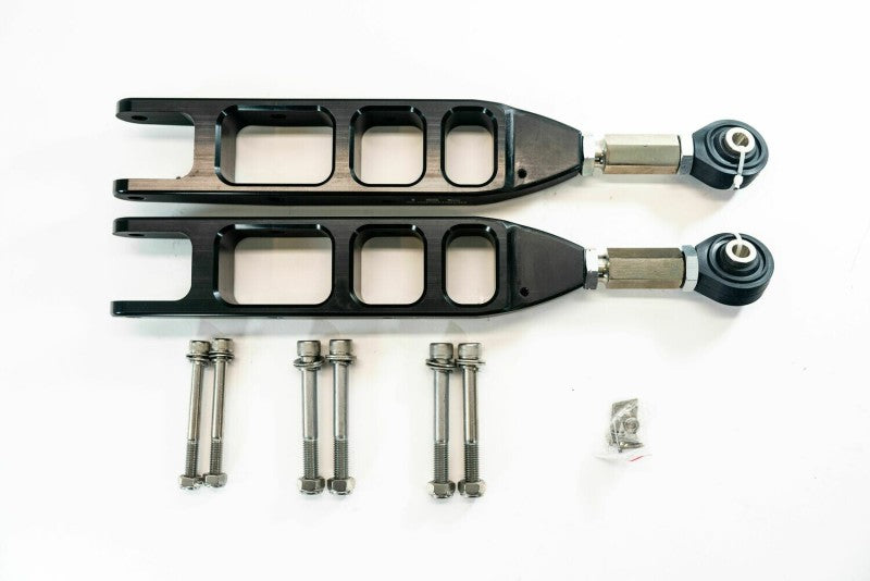 ISC Control Arms - ISC Suspension 08-21 Subaru Impreza V3 Rear Adjustable Control Arms - Stealth Series Black