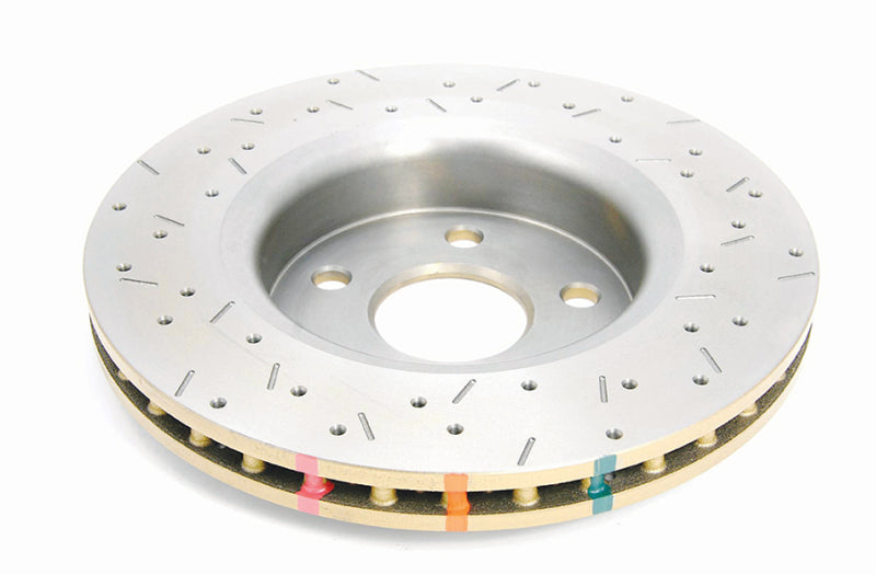 DBA 4000 Slot&Drill Rotors - DBA 06-10 Jeep Commander Front 4000 Series Drilled & Slotted Rotor