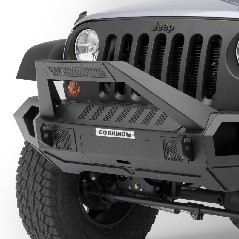 GOR Trailine Bumper - Go Rhino 07-20 Jeep Wrangler JL/JLU/JK/JKU/Gladiator JT Trailline 30 Light Mount Bar
